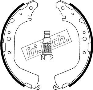 fri.tech. fékpofakészlet 1115.268