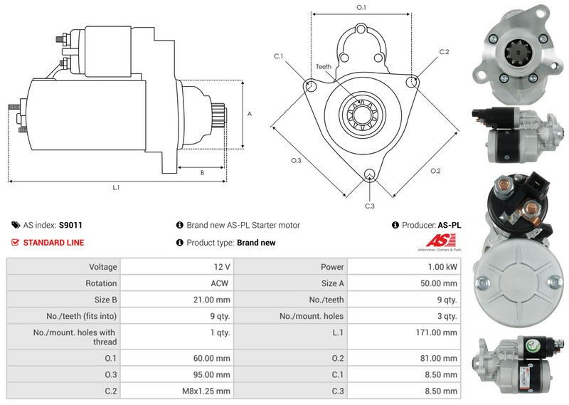 AS-PL S9011 Starter