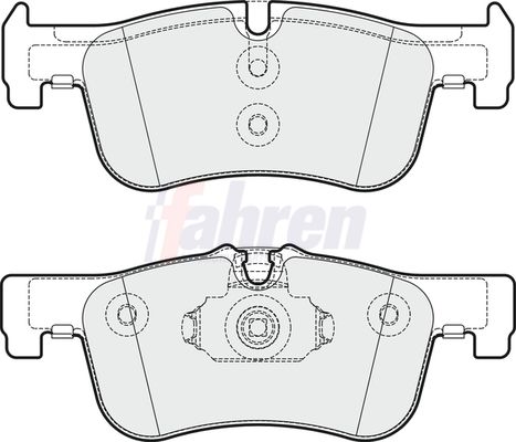 Fahren Brake Pad Set, disc brake FBP3291