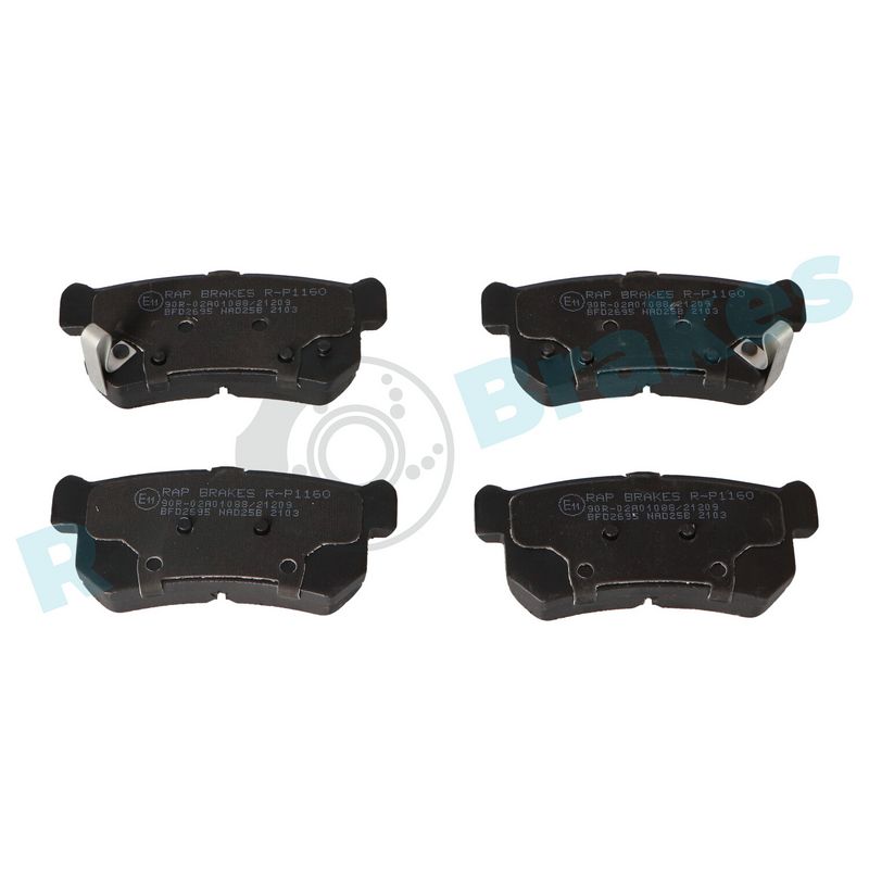RAP BRAKES R-P1160 Brake Pad Set, disc brake
