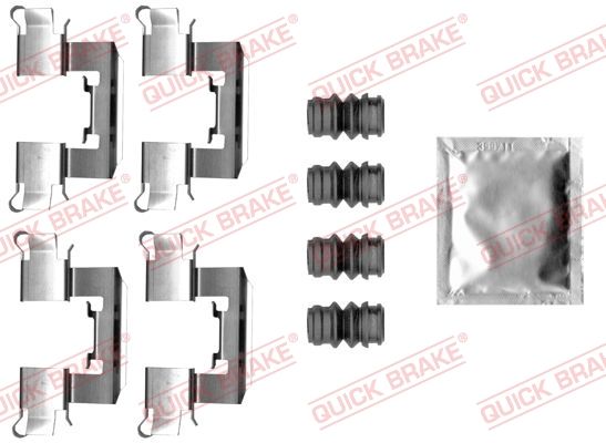 Комплект приладдя, накладка дискового гальма, Quick Brake 109-0062