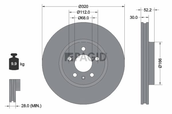 Souprava brzd, kotoučová brzda T1748N-54600N-00