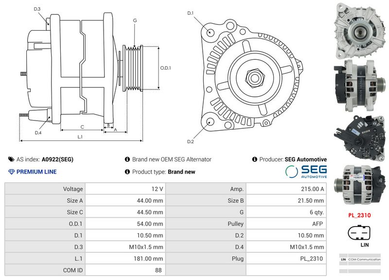 This part match OEM code: EJ32-10300-AC