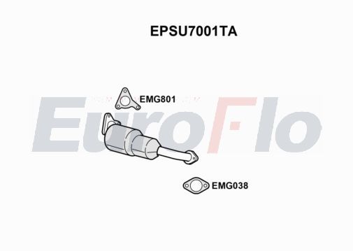 EuroFlo Soot/Particulate Filter, exhaust system EPSU7001TA