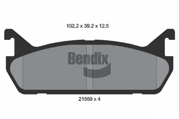 BENDIX Braking fékbetétkészlet, tárcsafék BPD1811