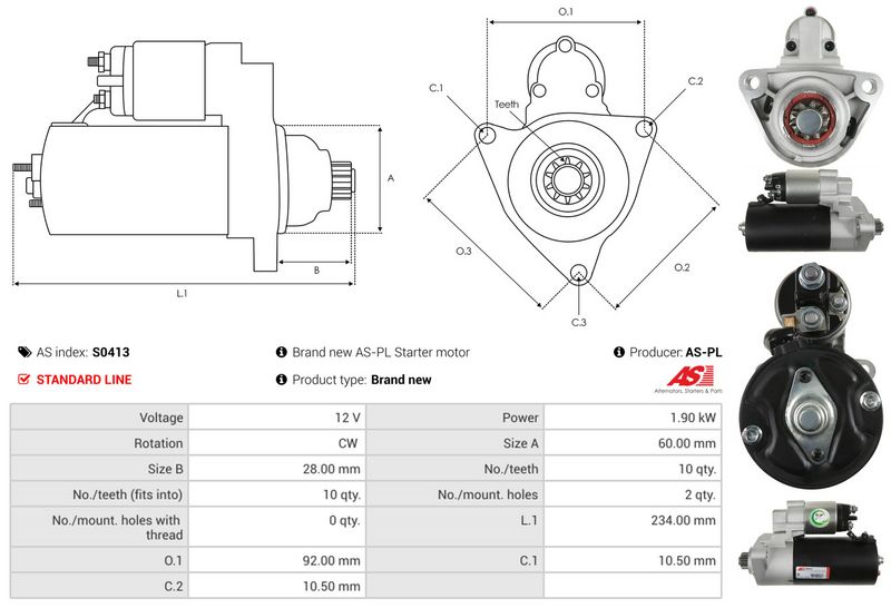 AS-PL S0413 Starter