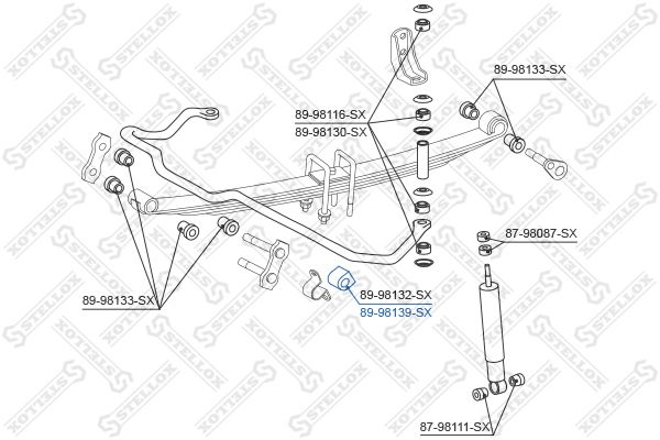 STELLOX 89-98139-SX Mounting, stabiliser bar