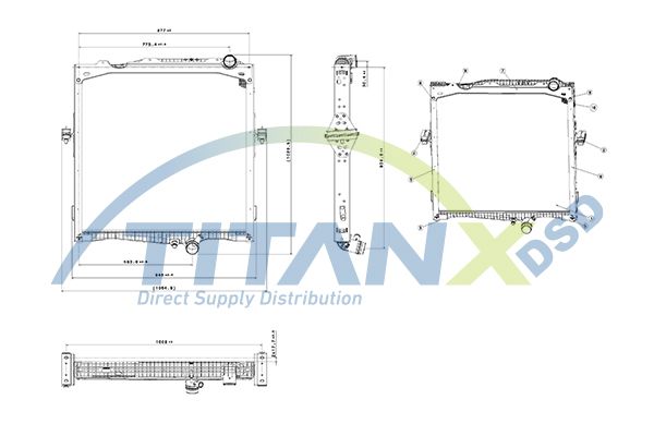 Chladič, chlazení motoru RX169018