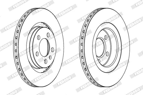 FERODO DDF928C Brake Disc