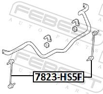 Stabilisaator, Stabilisaator, FEBEST 7823-HS5F