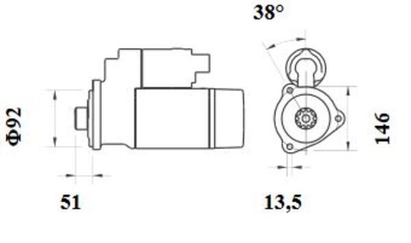 Product Image - Startmotor / starter - MS770 - MAHLE