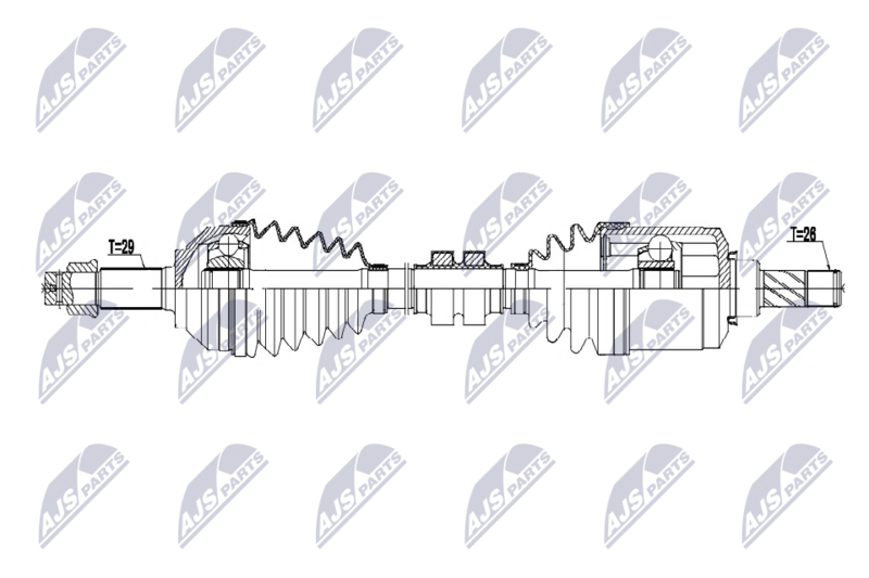 NTY NPW-NS-203 - Drive Shaft