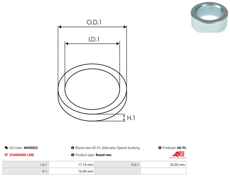 AS-PL ARS9022 Repair Set, alternator
