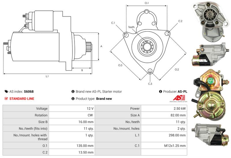 AS-PL S6068 Starter