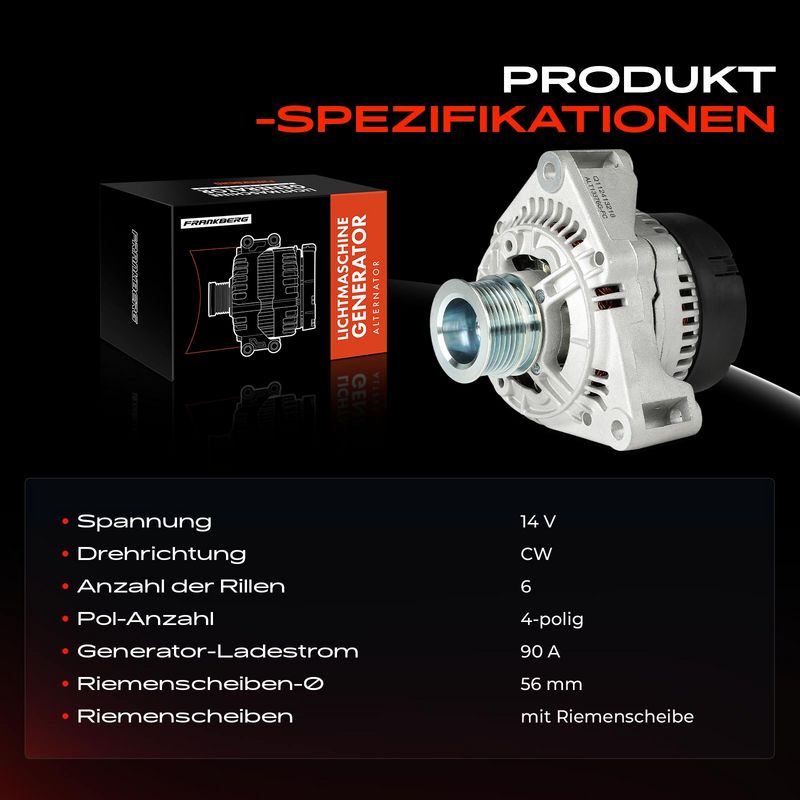 Frankberg 5481FB0001871 Alternator
