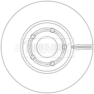 Гальмівний диск, Borg & Beck BBD5550