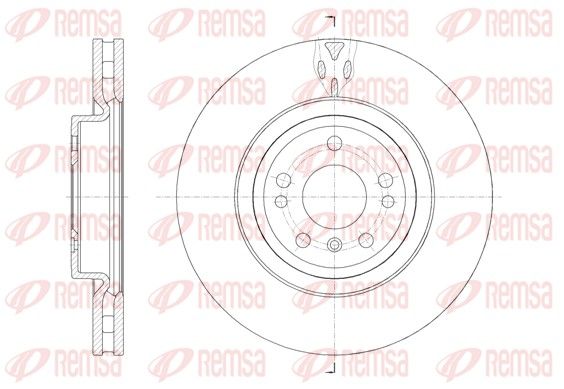 REMSA Mercedess Диск тормозной передний ML W164, R251