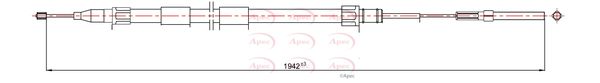 APEC Cable Pull, parking brake CAB1210