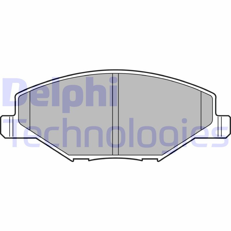 DELPHI Volkswagen гальмівні колодки Polo 11- рос. зборка,Skoda Fabia