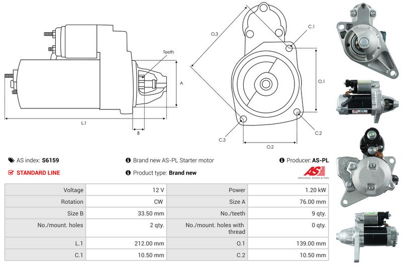 AS-PL S6159 Starter