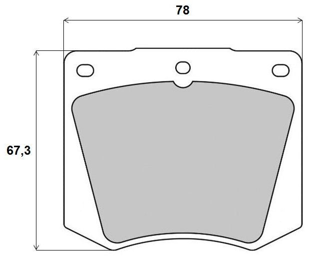 BREMBO P69001 Brake Pad Set, disc brake