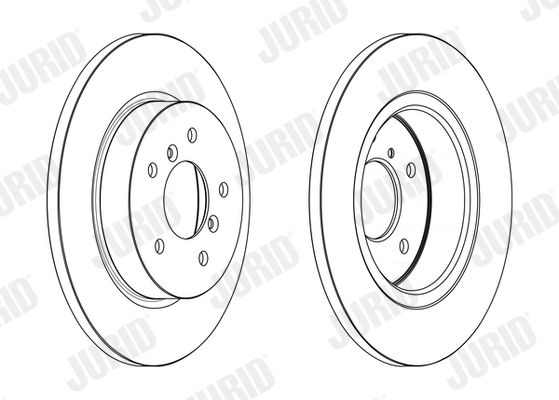 Гальмівний диск, Jurid 563229JC