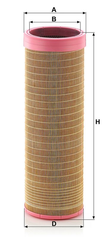 Luchtfilter (patroon) past: RVI KERAX, PREMIUM, PREMIUM 2  VOLVO FE, FE II D7E240-MIDR06.23.56B/43 02.96-