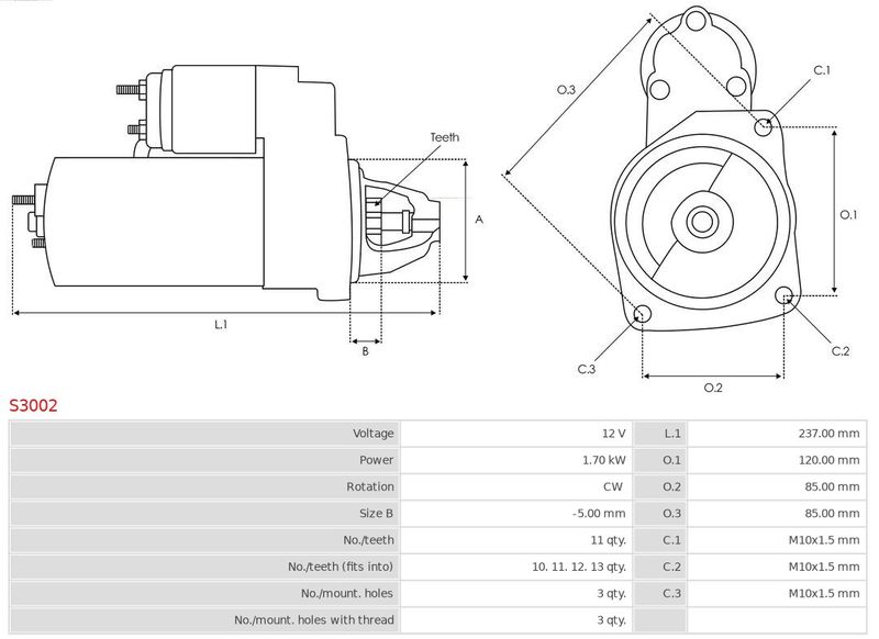 AS-PL S3002 Starter