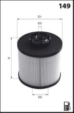 MISFAT Filtre à carburant F151