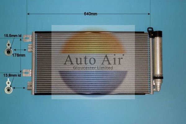 Auto Air Gloucester 16-9728A Condenser, air conditioning