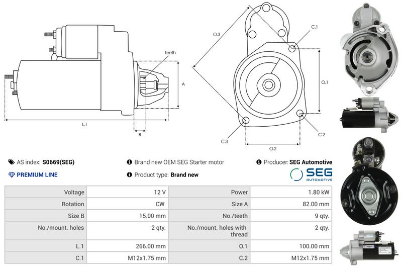 AS-PL S0669(SEG) Starteris