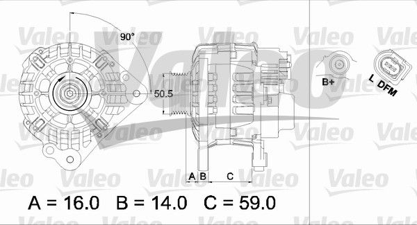 Генератор, Valeo 437444