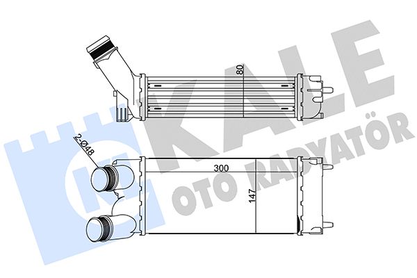 Охолоджувач наддувального повітря, Kale Oto Radyatör 344400