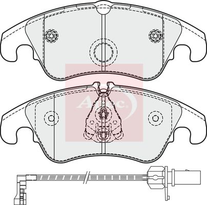 APEC Brake Pad Set, disc brake PAD1862