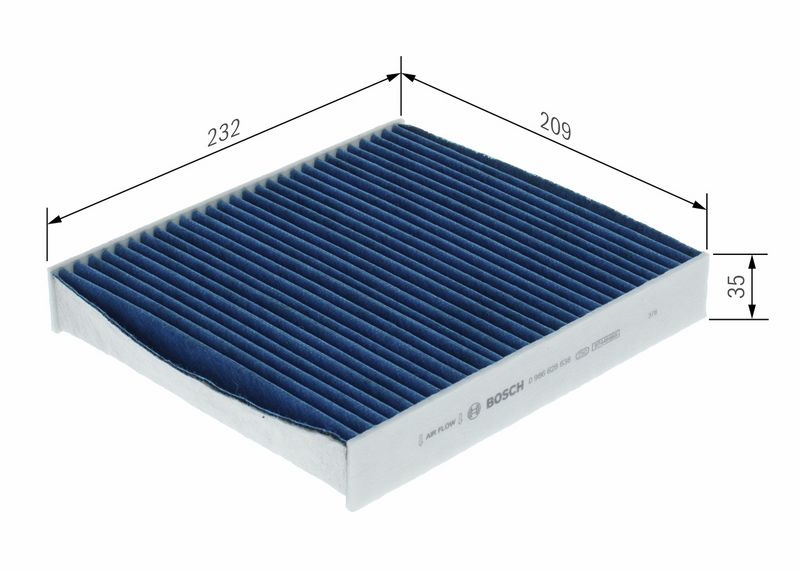 Filter, salongiõhk, BOSCH 0 986 628 636