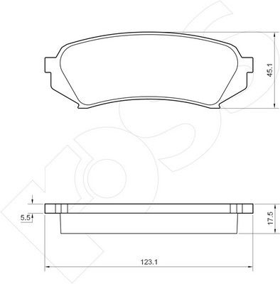 1-GNC R-899 - Brake Pad Set, disc brake