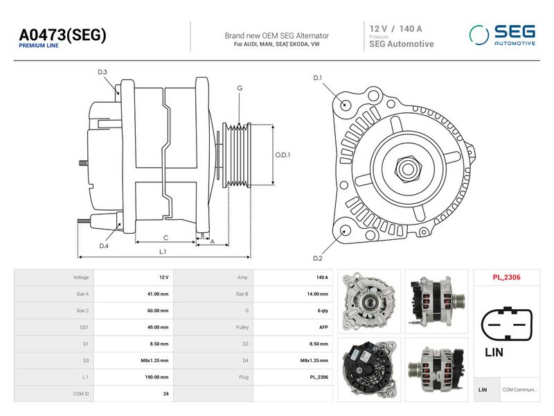 OEM код товара: 03L903024T