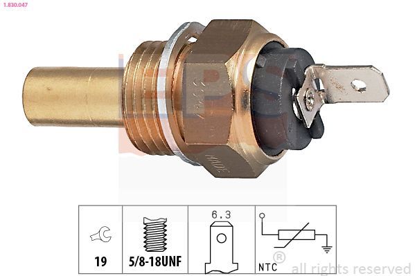 Sensor, temperatura del refrigerante