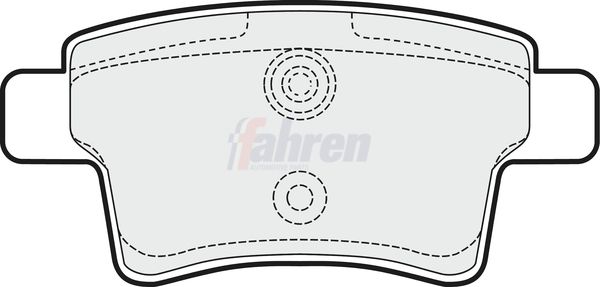 Fahren Brake Pad Set, disc brake FBP3212