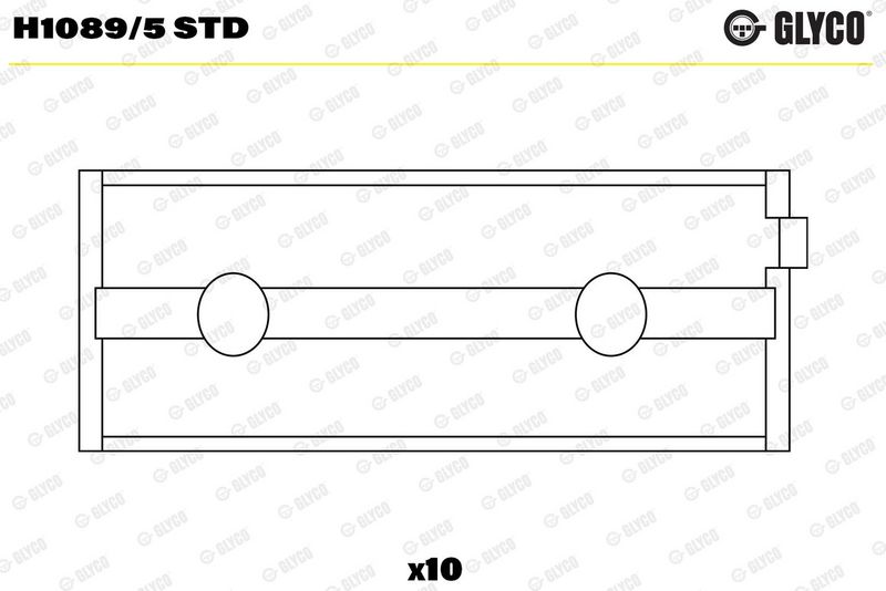 Coussinet+vilebrequin GLYCO H1089/5 STD