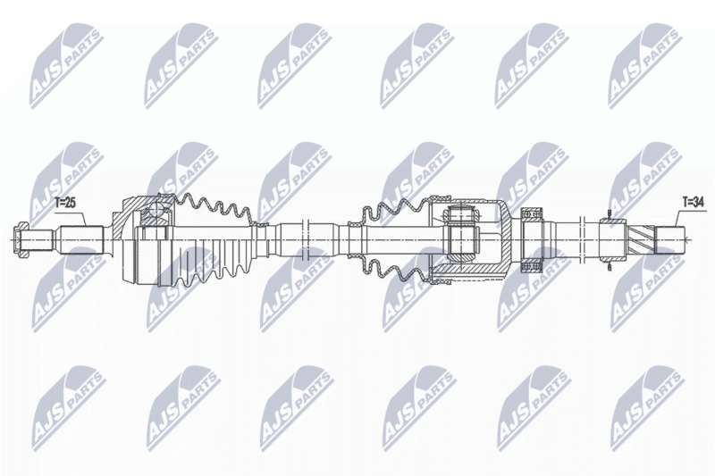 Приводний вал, Nty NPWRE188