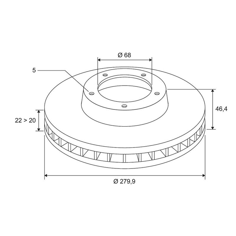 Disc frana 186582 VALEO