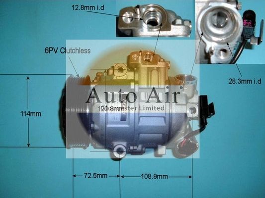 Auto Air Gloucester 14-9718 Compressor, air conditioning