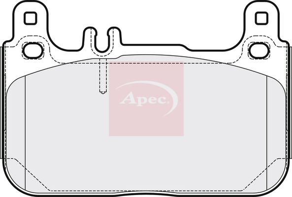 APEC Brake Pad Set, disc brake PAD2053