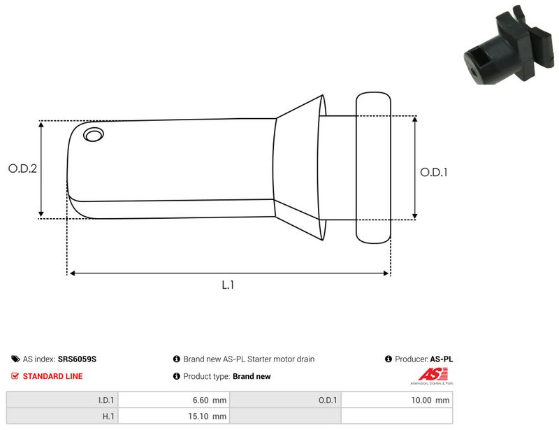 AS-PL SRS6059S Repair Kit, starter