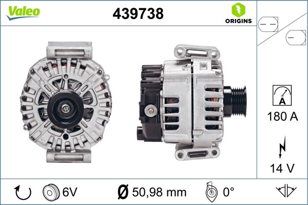 VALEO Dynamo / Alternator 439738