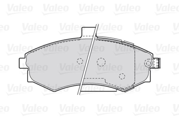 Комплект гальмівних накладок, дискове гальмо, Valeo 301781