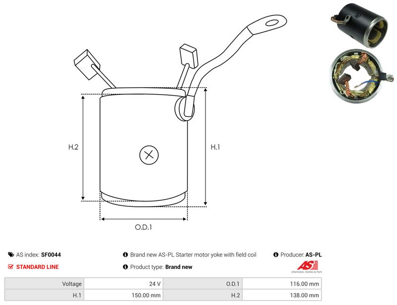 AS-PL SF0044 Field Winding, starter