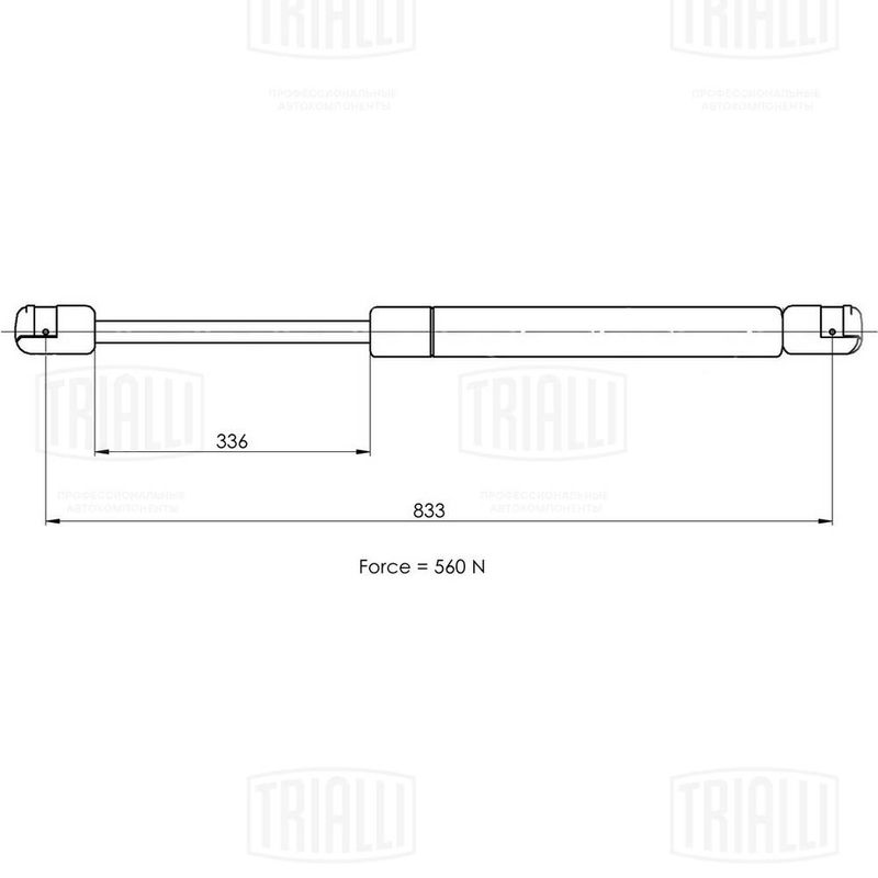 TRIALLI GS0905 Gas Spring, boot/cargo area