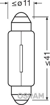 ams-OSRAM 6413 Bulb, interior light